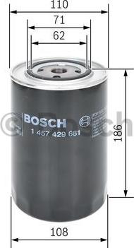 BOSCH 1 457 429 681 - Топливный фильтр parts5.com