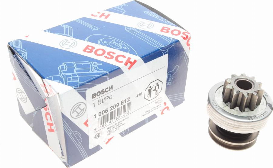 BOSCH 1 006 209 812 - Ведущая шестерня, стартер parts5.com