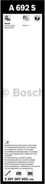 BOSCH 3 397 007 692 - Limpiaparabrisas parts5.com