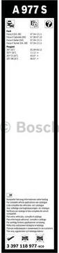 BOSCH 3 397 118 977 - Limpiaparabrisas parts5.com