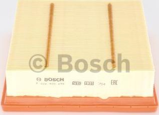 BOSCH F 026 400 498 - Воздушный фильтр parts5.com