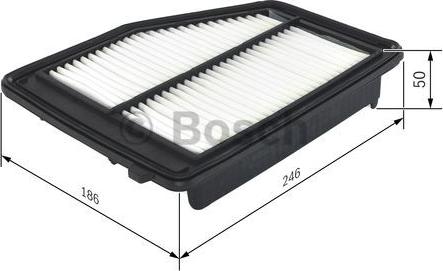 BOSCH F 026 400 412 - Воздушный фильтр parts5.com