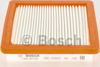 BOSCH F 026 400 548 - Воздушный фильтр parts5.com