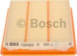 BOSCH F 026 400 602 - Воздушный фильтр parts5.com