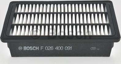 BOSCH F 026 400 091 - Воздушный фильтр parts5.com