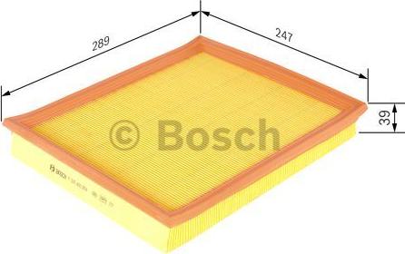 BOSCH F 026 400 004 - Воздушный фильтр parts5.com