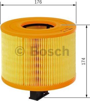 BOSCH F 026 400 029 - Воздушный фильтр parts5.com