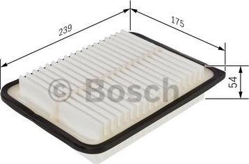 BOSCH F 026 400 114 - Воздушный фильтр parts5.com