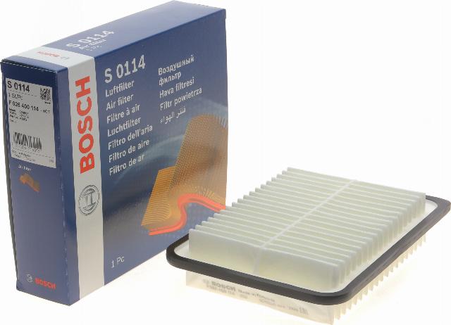 BOSCH F 026 400 114 - Воздушный фильтр parts5.com