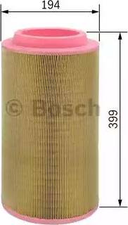 BOSCH F 026 400 124 - Воздушный фильтр parts5.com