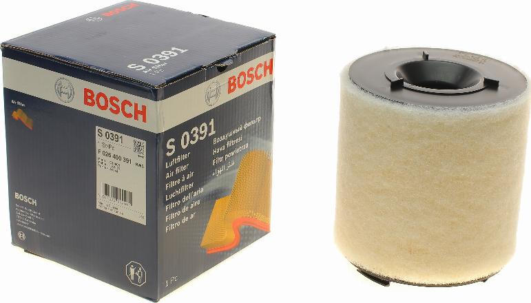 BOSCH F 026 400 391 - Воздушный фильтр parts5.com