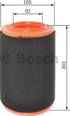 BOSCH F 026 400 370 - Воздушный фильтр parts5.com