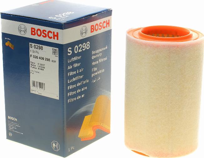 BOSCH F 026 400 298 - Воздушный фильтр parts5.com