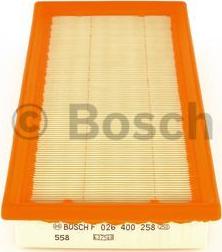 BOSCH F 026 400 258 - Filtro de aire parts5.com