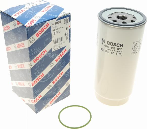 BOSCH F 026 402 038 - Топливный фильтр parts5.com