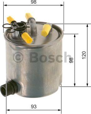 BOSCH F 026 402 182 - Топливный фильтр parts5.com