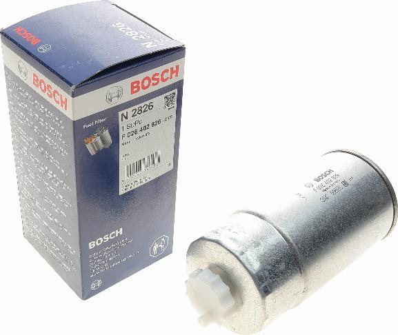 BOSCH F 026 402 826 - Топливный фильтр parts5.com