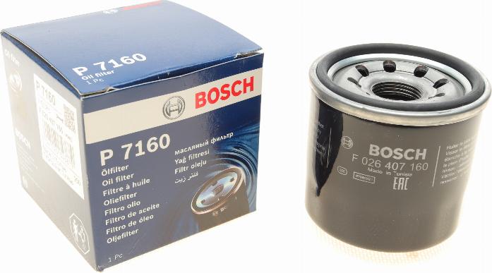 BOSCH F 026 407 160 - Масляный фильтр parts5.com