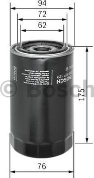 BOSCH F 026 407 129 - Масляный фильтр parts5.com