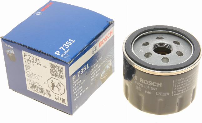 BOSCH F 026 407 351 - Масляный фильтр parts5.com