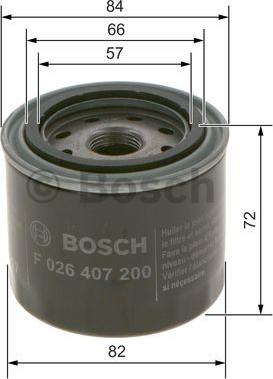 BOSCH F 026 407 200 - Масляный фильтр parts5.com