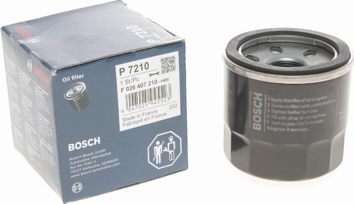 BOSCH F 026 407 210 - Filtro de aceite parts5.com