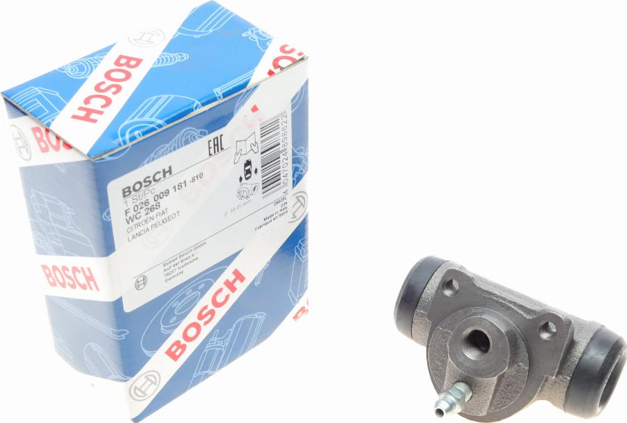 BOSCH F 026 009 181 - Колесный тормозной цилиндр parts5.com