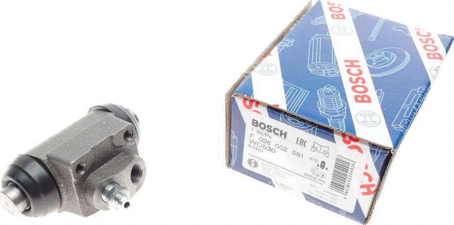 BOSCH F 026 002 581 - Колесный тормозной цилиндр parts5.com