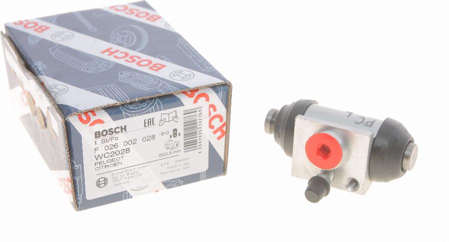 BOSCH F 026 002 028 - Колесный тормозной цилиндр parts5.com