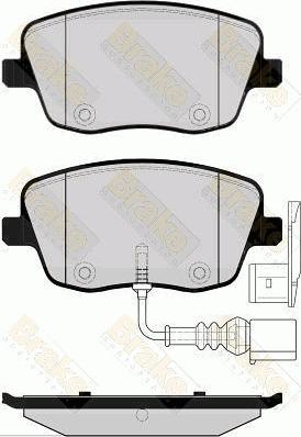 VW 6Q0698151E - Тормозные колодки, дисковые, комплект parts5.com