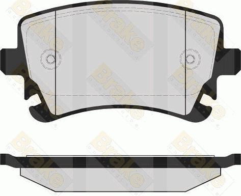 VW 4E4615231 - Тормозные колодки, дисковые, комплект parts5.com