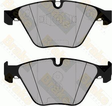 BMW (BRILLIANCE) 6 780 711 - Тормозные колодки, дисковые, комплект parts5.com