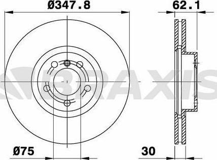 Kamoka 103300 - Тормозной диск parts5.com