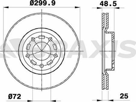 Herth+Buss Jakoparts J3303084 - Тормозной диск parts5.com