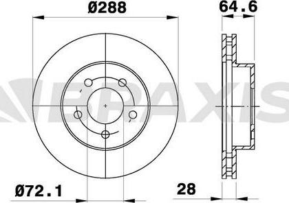 INTERBRAKE SDK6472 - Тормозной диск parts5.com