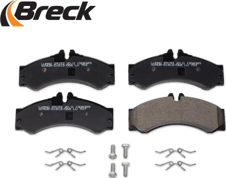 Breck 29153 00 703 00 - Тормозные колодки, дисковые, комплект parts5.com