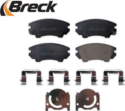 Breck 24412 00 701 10 - Тормозные колодки, дисковые, комплект parts5.com