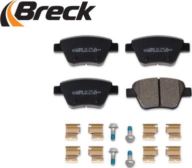 Breck 24563 00 704 00 - Тормозные колодки, дисковые, комплект parts5.com