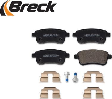 Breck 24820 00 704 00 - Тормозные колодки, дисковые, комплект parts5.com