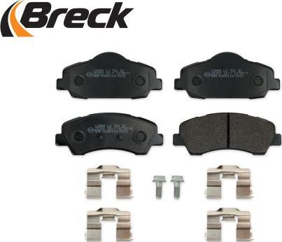 Breck 25250 00 701 00 - Тормозные колодки, дисковые, комплект parts5.com