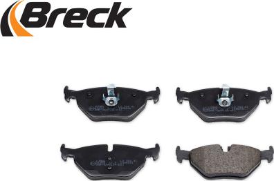 Breck 21934 00 704 00 - Тормозные колодки, дисковые, комплект parts5.com