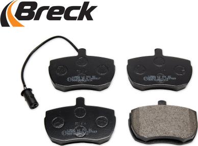 Breck 21160 00 701 10 - Тормозные колодки, дисковые, комплект parts5.com