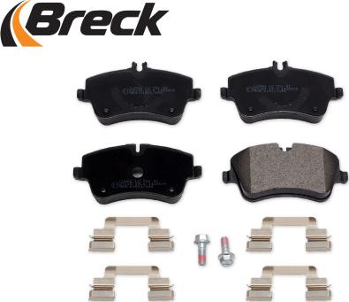 Breck 23144 00 701 20 - Тормозные колодки, дисковые, комплект parts5.com