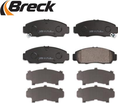 Breck 23729 00 701 00 - Тормозные колодки, дисковые, комплект parts5.com