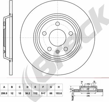 LPR A1035P - Тормозной диск parts5.com