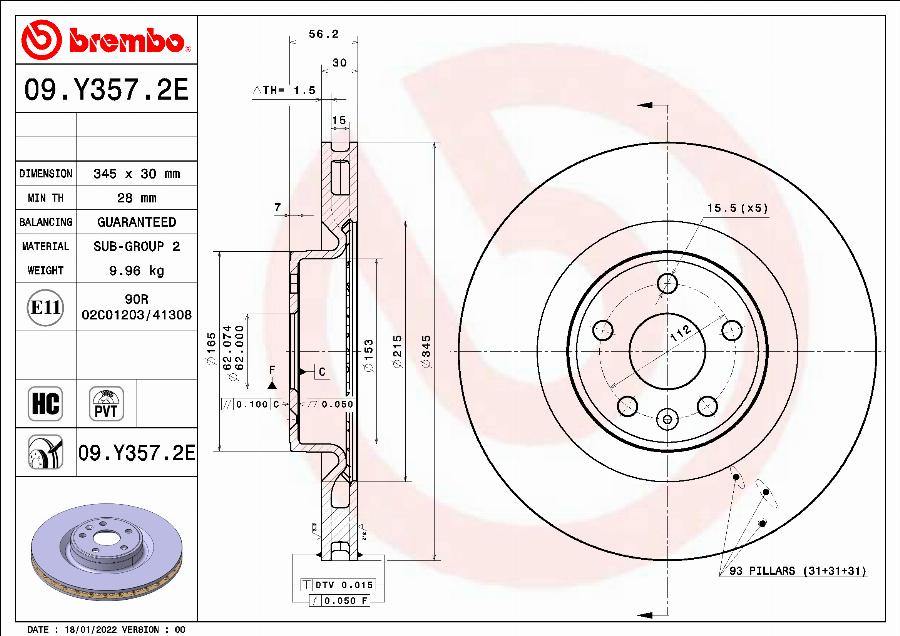 Brembo KT 08 005 - Дисковый тормозной механизм, комплект parts5.com