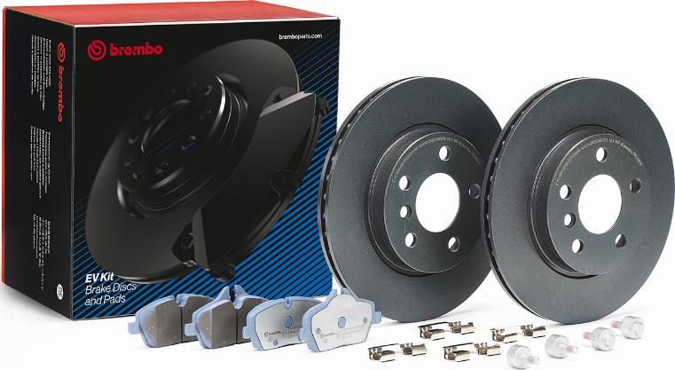 Brembo KT08011 - Дисковый тормозной механизм, комплект parts5.com