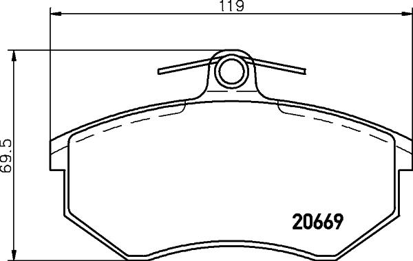 Brembo P 99 026 - Тормозные колодки, дисковые, комплект parts5.com