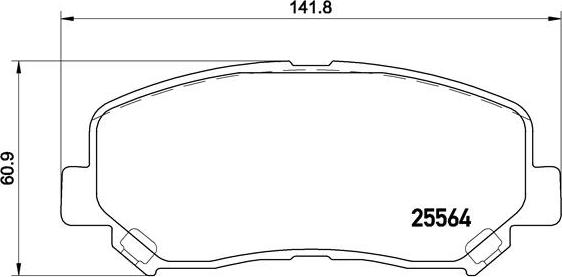 Brembo P 49 045X - Тормозные колодки, дисковые, комплект parts5.com