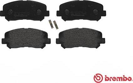 Brembo P 49 045 - Тормозные колодки, дисковые, комплект parts5.com